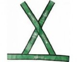 Colete Sinalização Refletivo em X Verde/Prata - Equipro