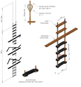 Escada de Prático - Wooden Pilot Ladder 14 Metros - Certificação CCS