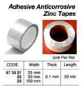 Fita Zinco Anti Corrosiva - Zinc Tape Adhesive Anti-corrosive - IMPA 673523